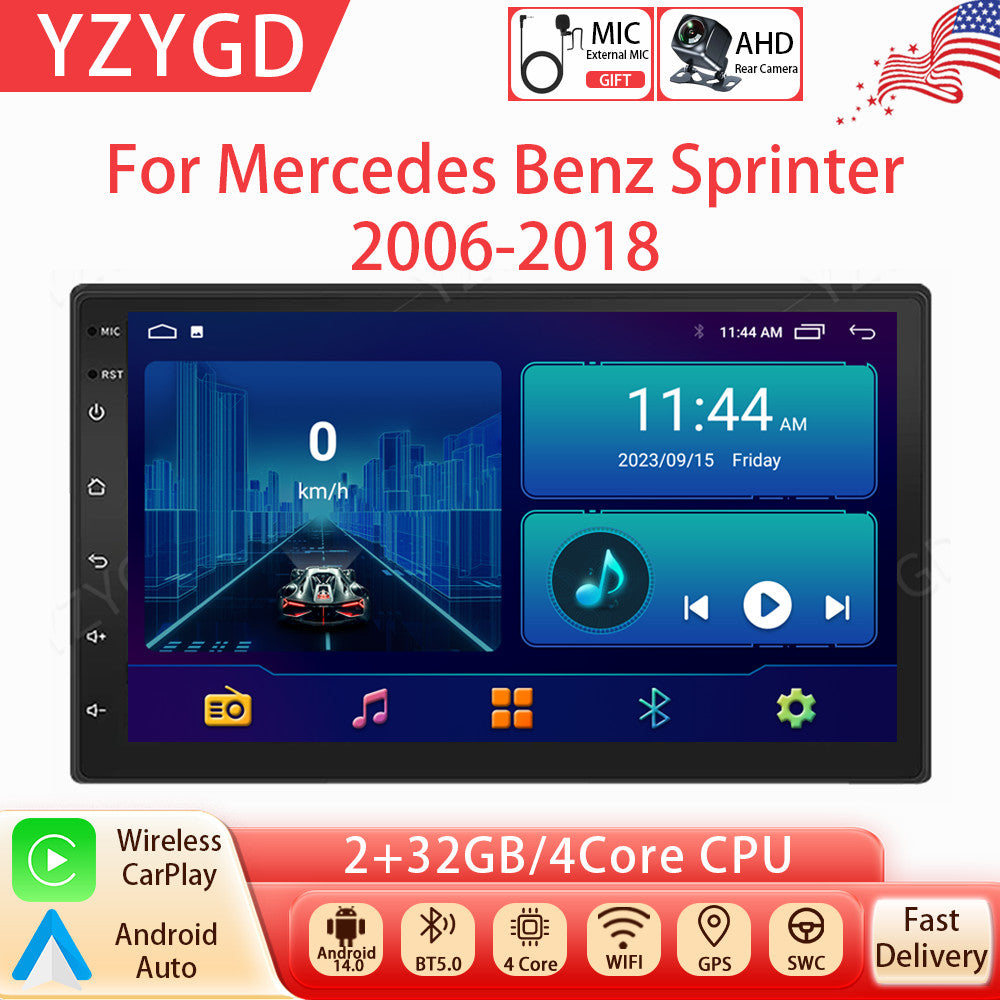 Android Auto Carplay Car Radio for Mercedes for Benz Sprinter 2006-2018 Stereo GPS