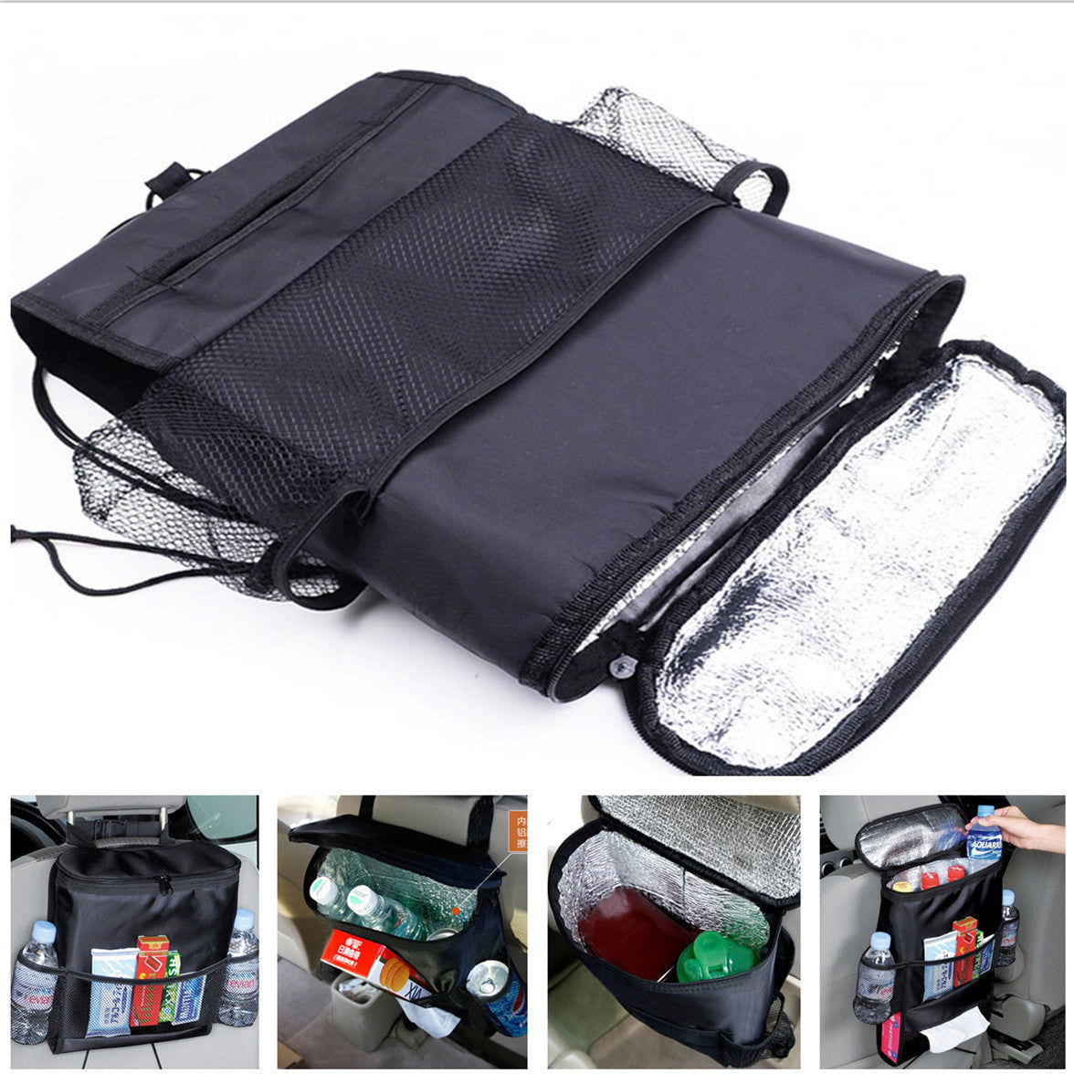 1P Car for Seat Multi-Purpose Storage Bag Collector Organizer Keep Warm Iced Tidying