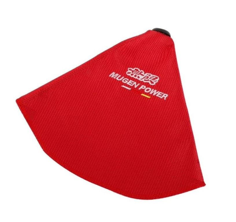 Car Gear Shift Knob Boot Racing Transmission Protective Cover, Mugen, Red Fabric, for Honda for Acura