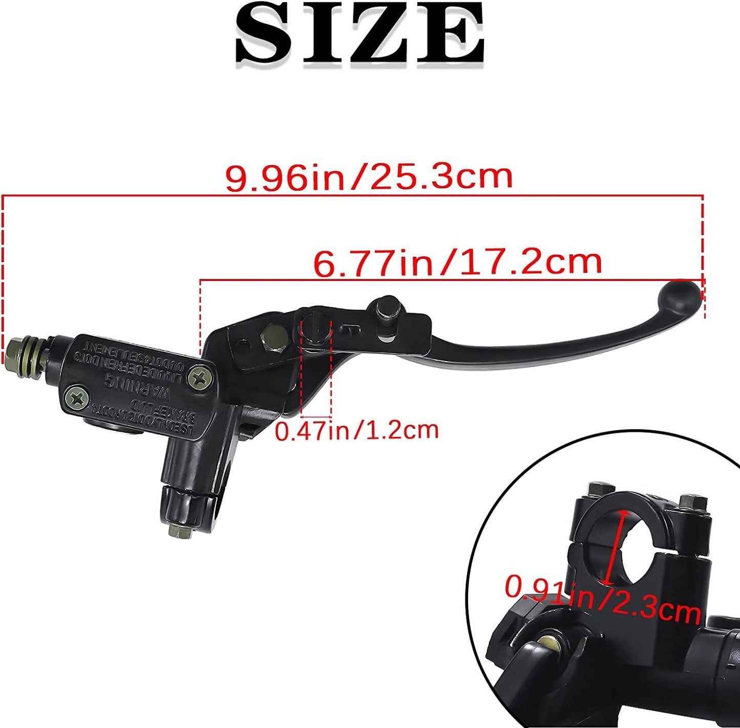 7/8 Motorcycle Handlebar Master Cylinder Hydraulic Brake Control Clutch Lever