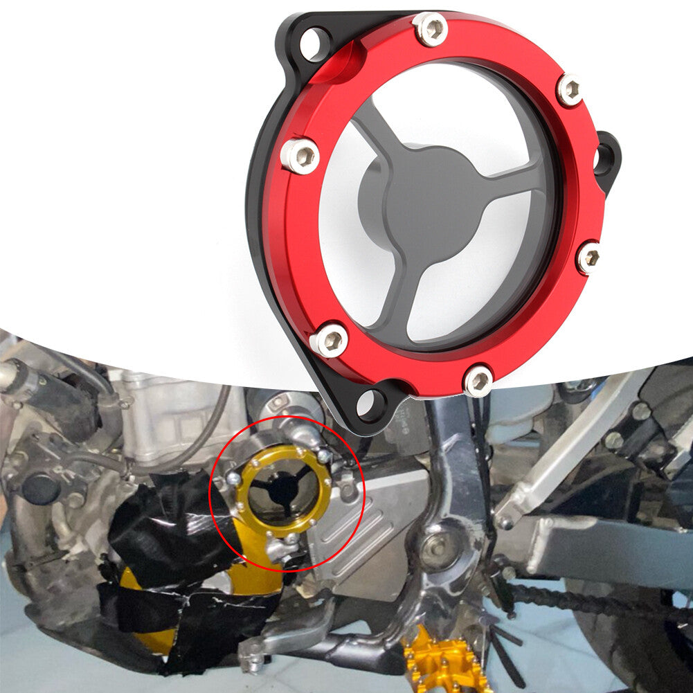1x Red Starter Idle Gear Cover Guard for Suzuki DRZ400/400E/400S/400SM LTR450