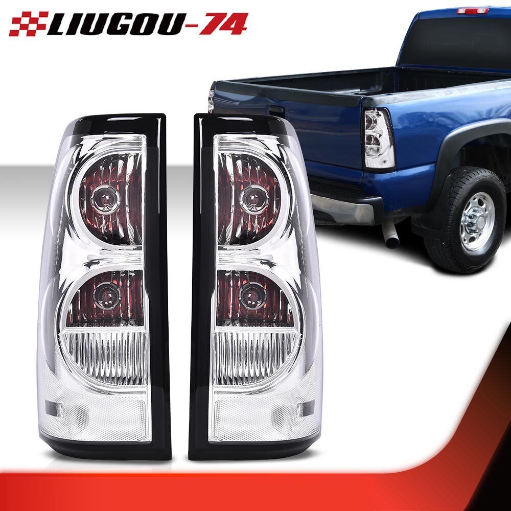 One red/clear taillight with wiring harness suitable for 2003-2006 for Chevrolet silver models.