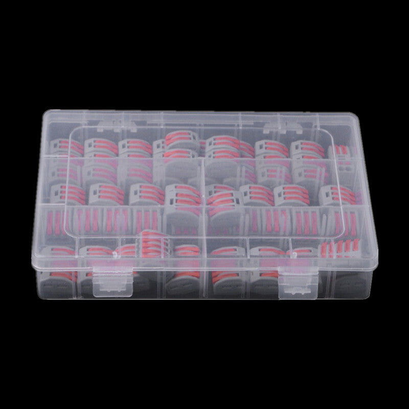 60Pc Car Wire Terminal Spring Lever Nut Terminal Block Reusable Cable Connector