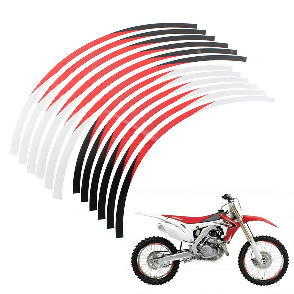 FITS for Honda CRF 250L/ RALLY CRF 300L /RALLY CRF230L Red 21 18 Rim Wheel Decals