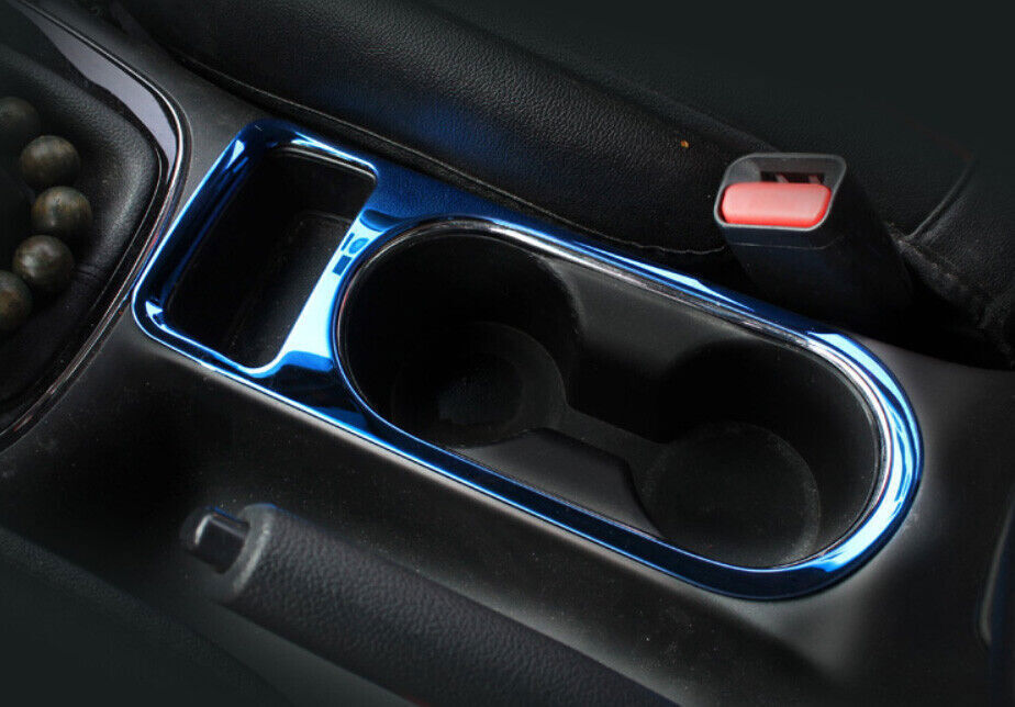 Middle Console Drinking Glass Trim Fit for Kia K3 Forte 2017-2018 Blue Titanium