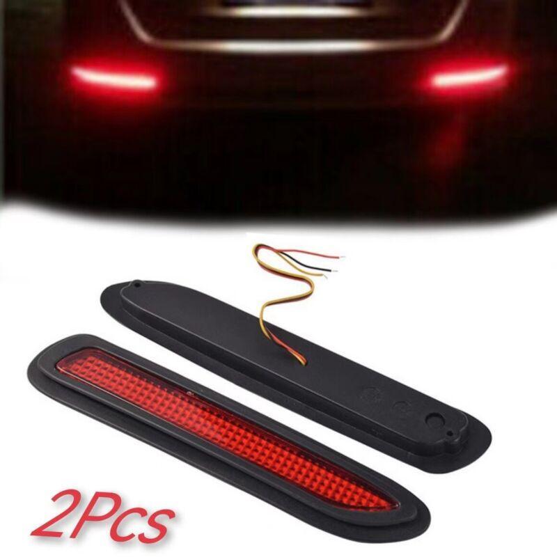 2-pack of GM red lens LED taillights and rear bumper reflector brake lights