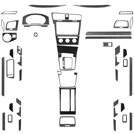 52Pcs Real Carbon Fiber Kits Full Interior Trim for VW for Golf 7 GTI Mk7 2013-2017