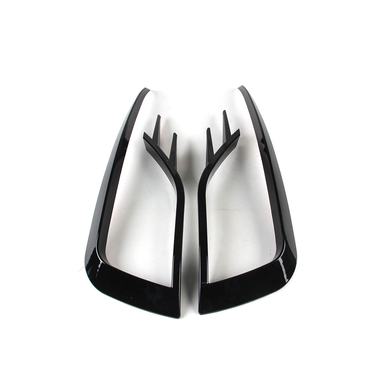Black Front Fog Light Frame Trim Kit for VW for Golf MK7.5 18-19