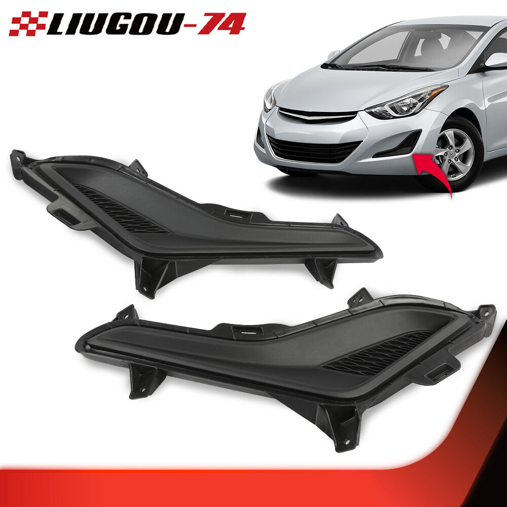 One pair of front fog light covers, suitable for the 2014-2016 for Hyundai for Elantra .
