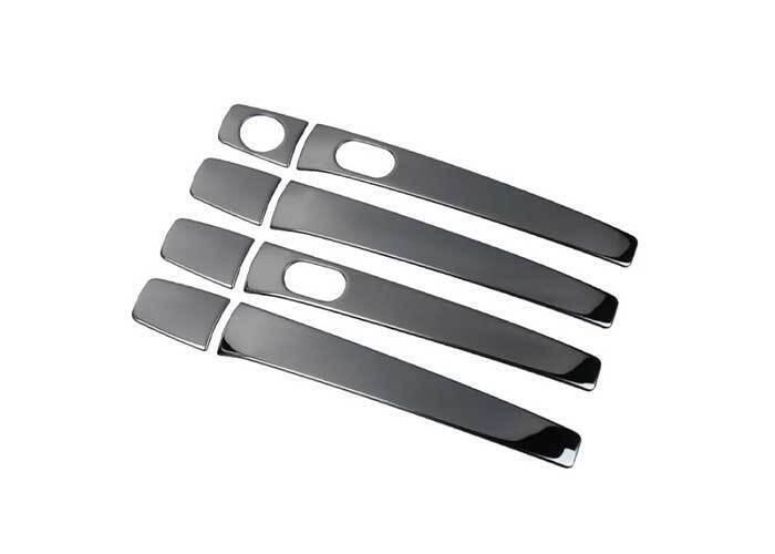 Side for Smart Door Handle Cover Trim 8PCS for Ford Explorer 2016-2019 Black Steel