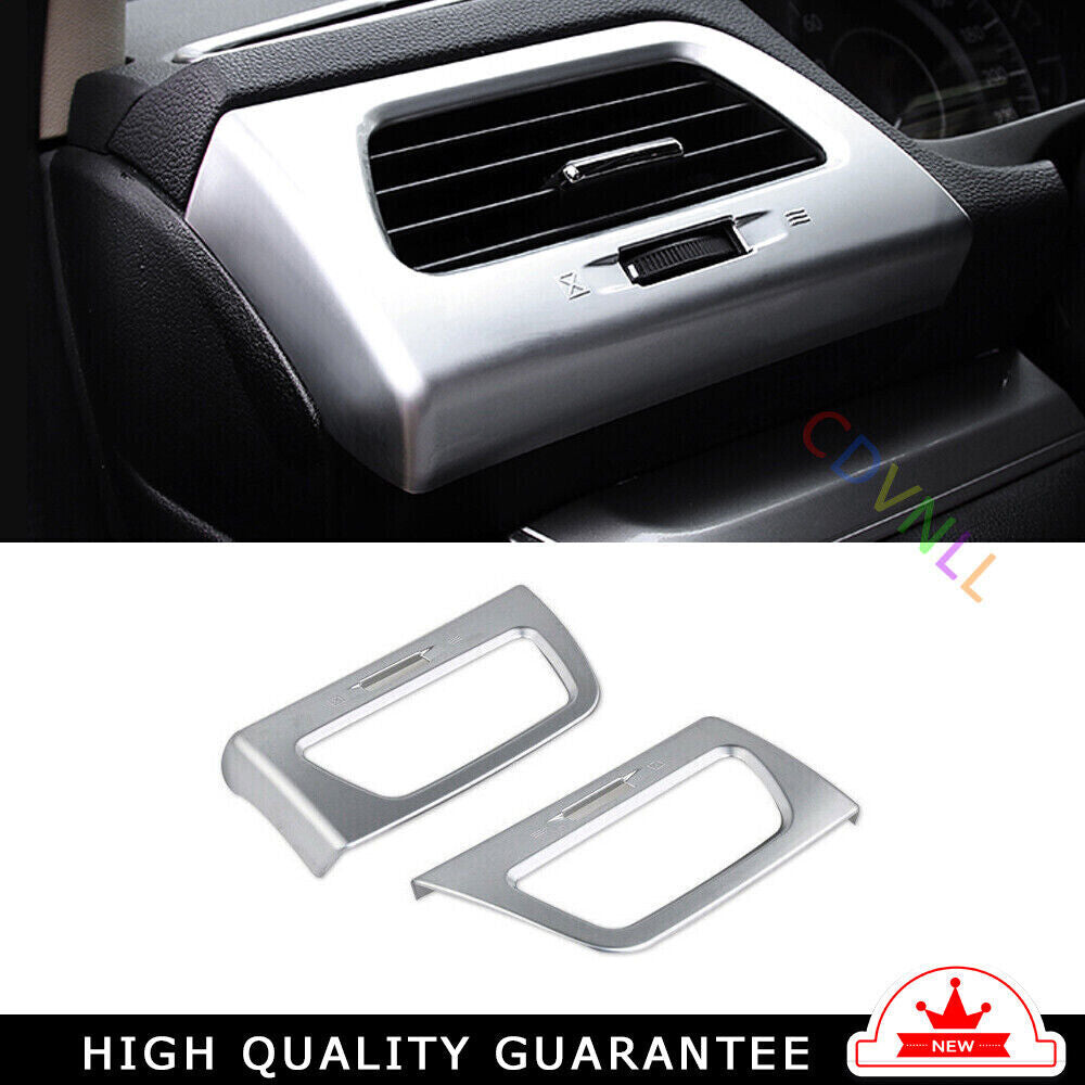 LR AC Air Outlet Vent Cover Trim 2PCS for Honda CRV CR-V 2012-2016 Matte Silver