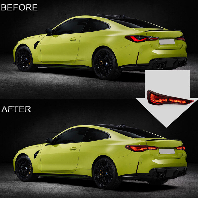 Applicable to 2020-24 for BMW 4 Series G22 G23 G26 with Animation VLAND Red OLED Taillights