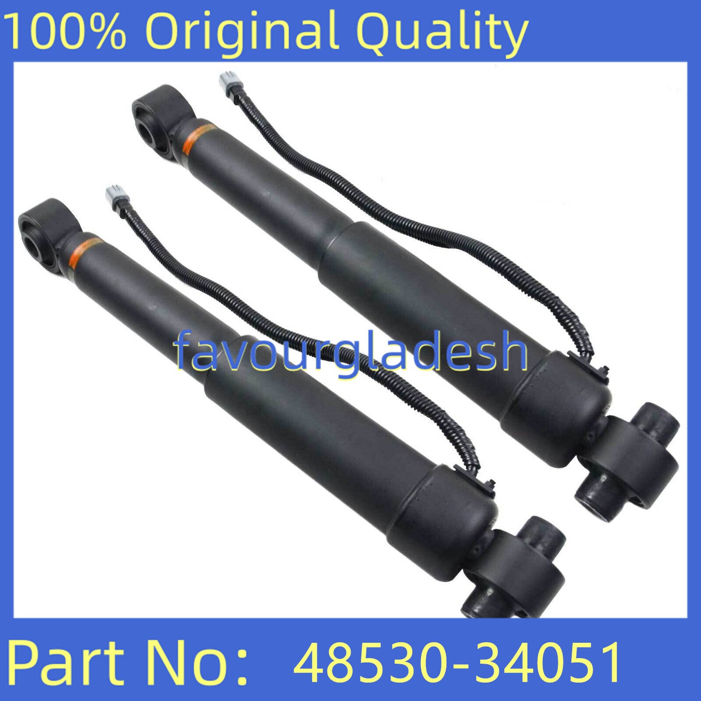 Rear Left/Right Shock Absorbers for Toyota Sequoia 2008-2019 5.7L V8 48530-34051