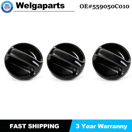 3PCS For 2000-2006 for Toyota Tundra Control Knobs Dials Heater A/C Fan 559050C010
