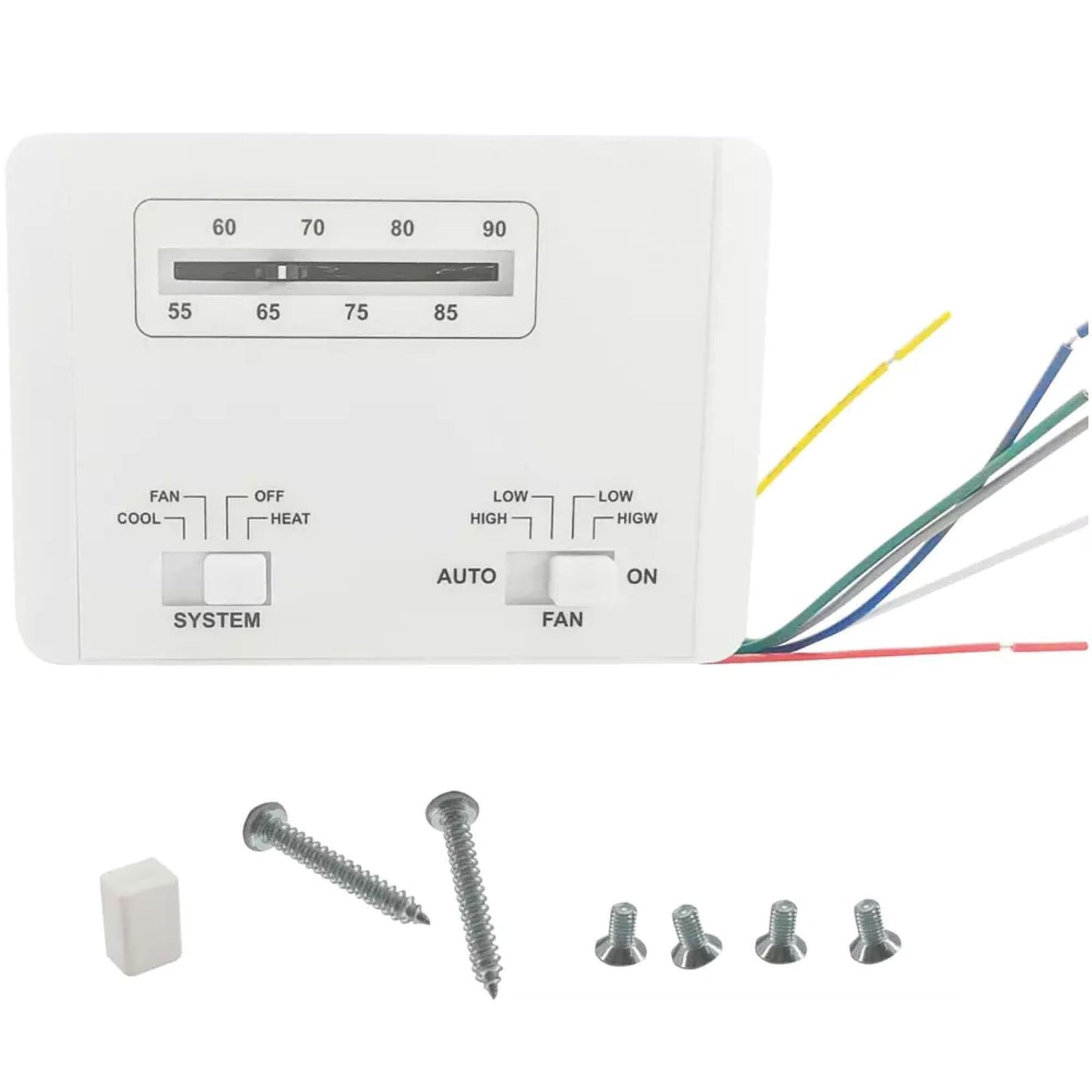White Plastic Thermostat Accessories 7330G3351 For Coleman RV Air Conditioner