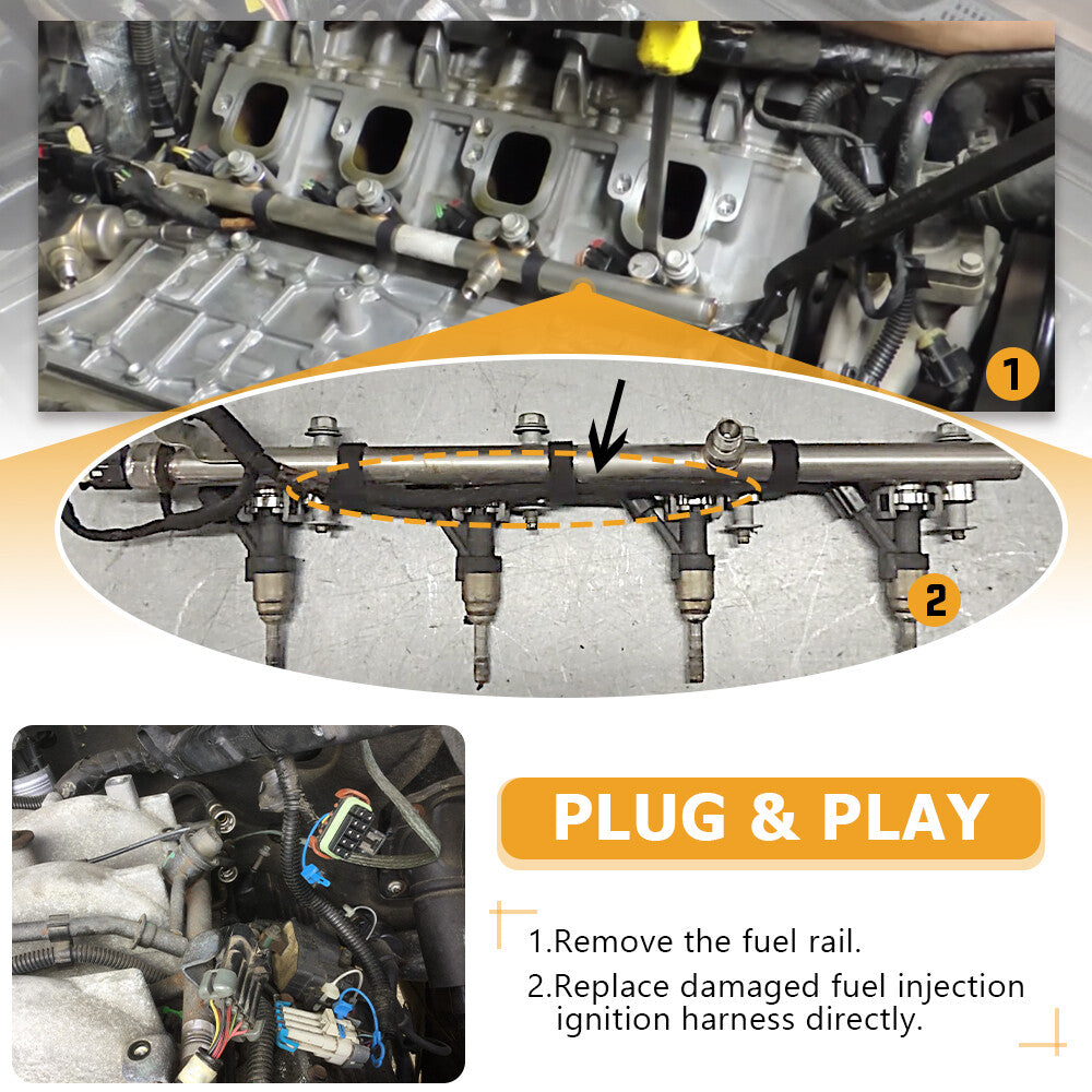 28329581 Fuel Injection Ignition Harness for Left Hand Fuel Rail 5.3L 6.2L V8