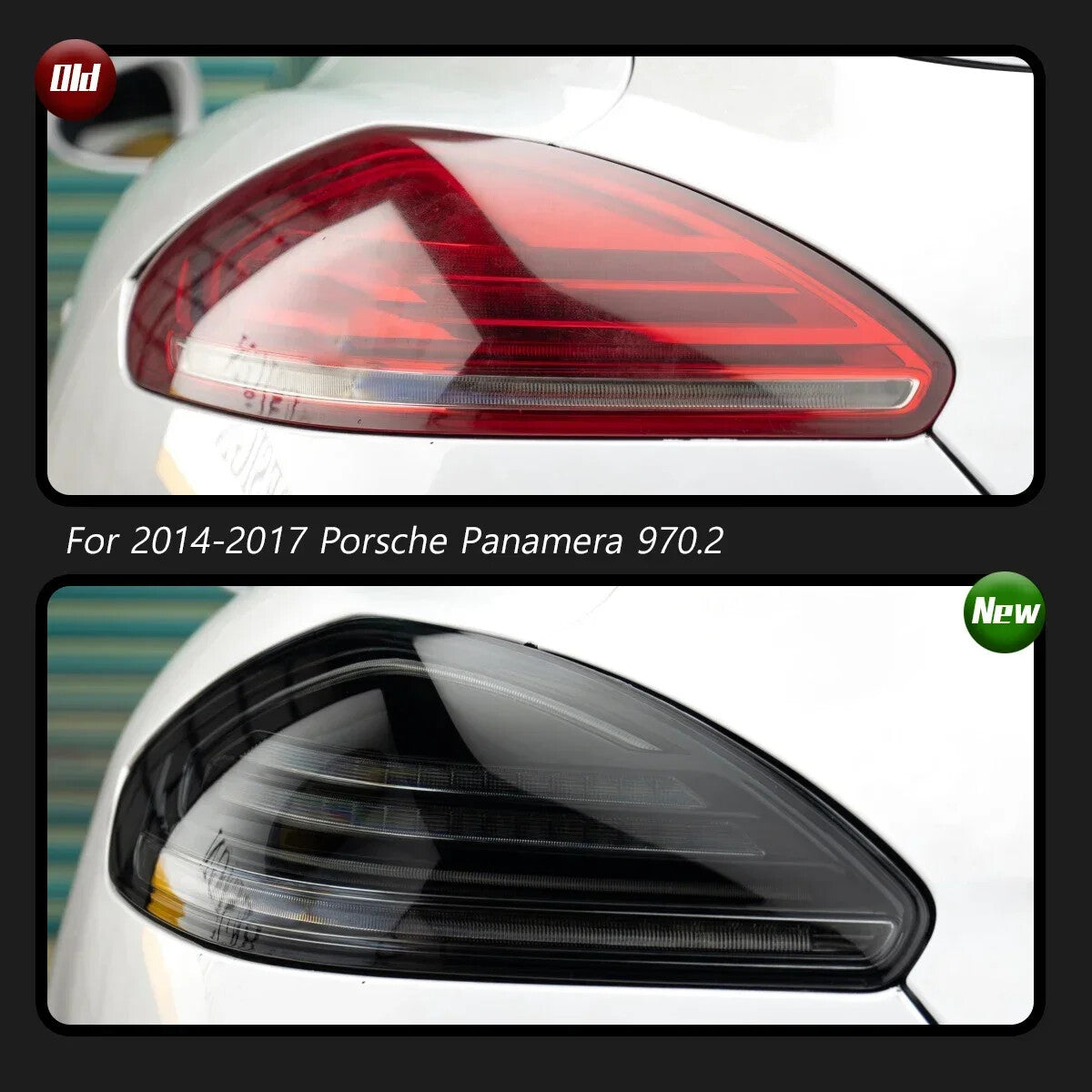 Two LED taillights with dynamic turn signals are available for the for Porsche for Panamera 970 2014-2016.
