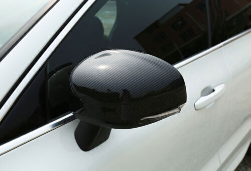 Carbon Fiber pattern Rearview Mirrors Cover Trims ABS for Volvo XC90 2016-2023