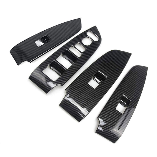 Carbon Fiber Color steel Door Window Lift Panel Cover for Honda Accord 2018-2022