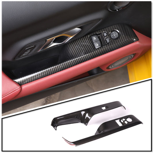 Carbon fiber exterior side fenders, vent sockets, and frame trim for Jaguar for F-Type 13-20