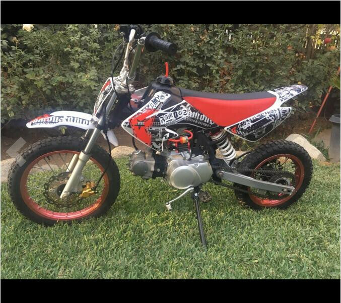Plastic fender graphic kit and red high for seat for CRF50 XR50 coolers 110cc 125cc