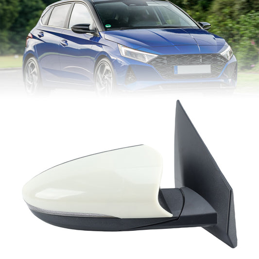 F¨¹r for Hyundai I20 MK3 BC BI 2020-2024 Au?enspiegel R¨¹ckspiegel Rechts Wei? 8 Draht
