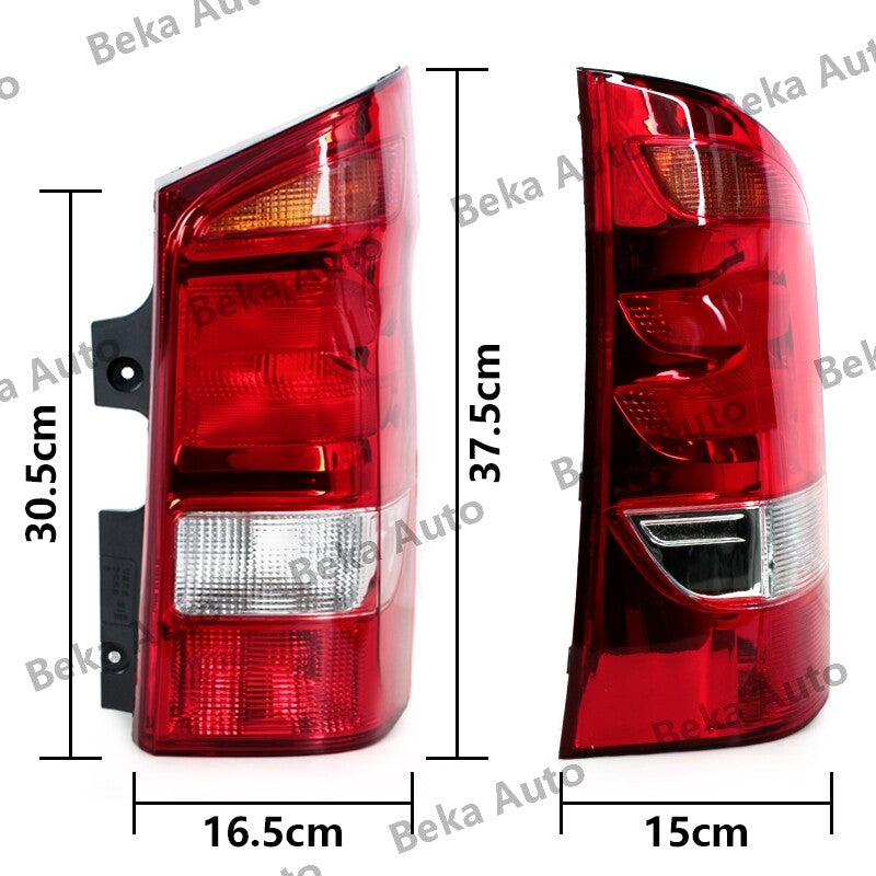 1-piece set suitable for Mercedes-Benz METRIS 2016-2019 left taillight housing without bulb.