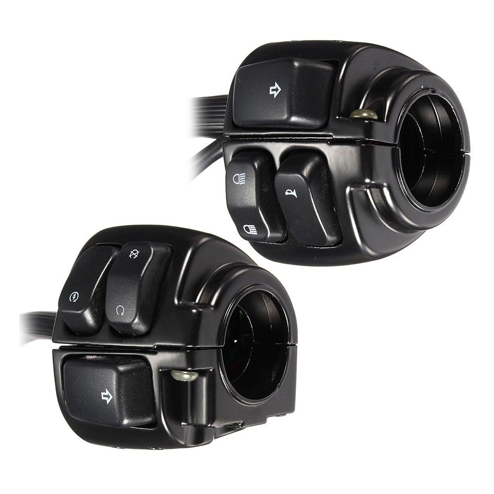 Motorcycle 1-inch handlebar spotlight driving switch + for Harley control harness