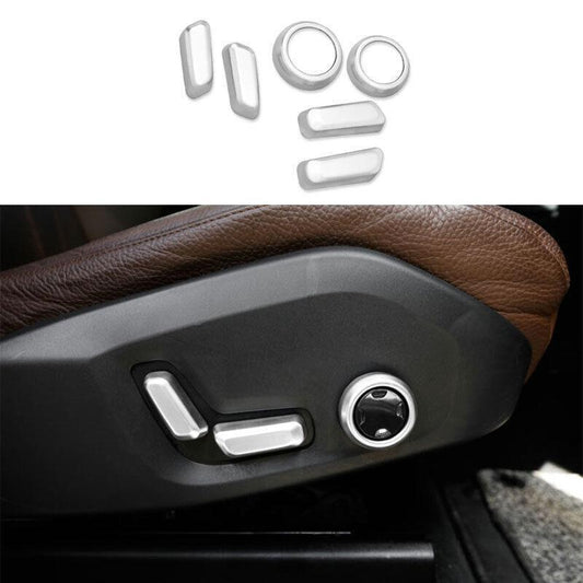 Fit for Volvo XC90 2016-2023 Matte Silver for Seat Adjust Handle Button Cover Trim