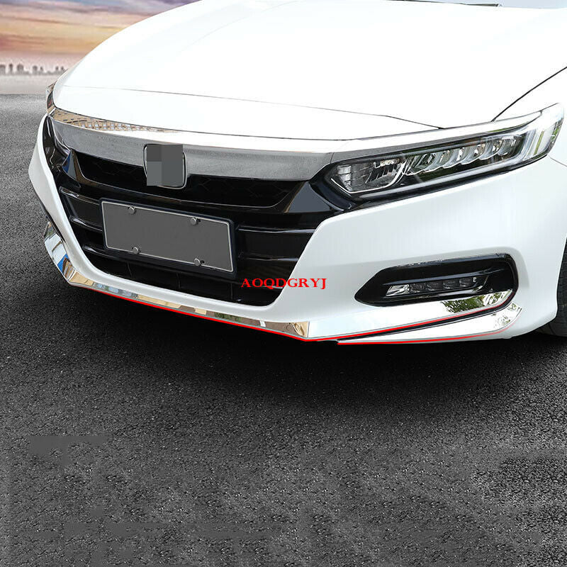 for Honda Accord 2018-2020 Stainless Front Lip Bumper Cover Panel Trims Decorate