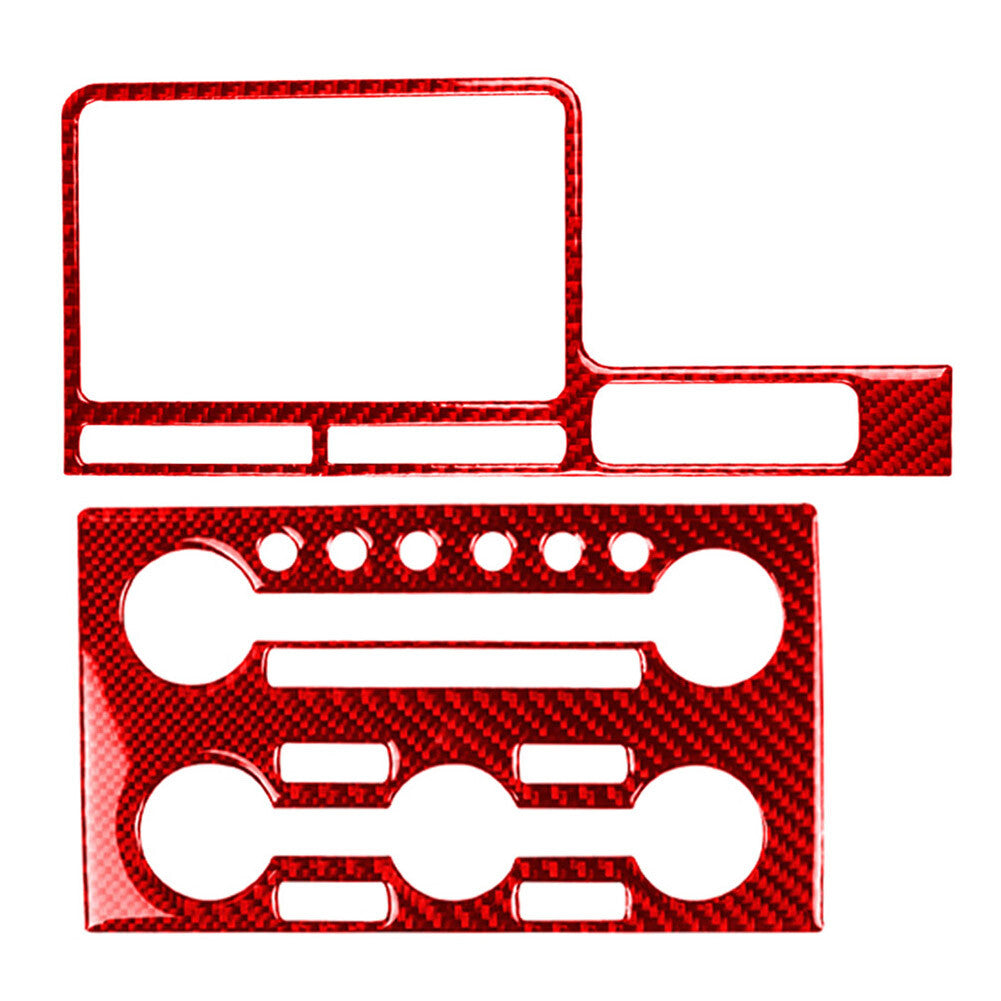 RHD Central Control Navigation Panel Cover Trim for Nissan GTR R35 2008-2016 Red