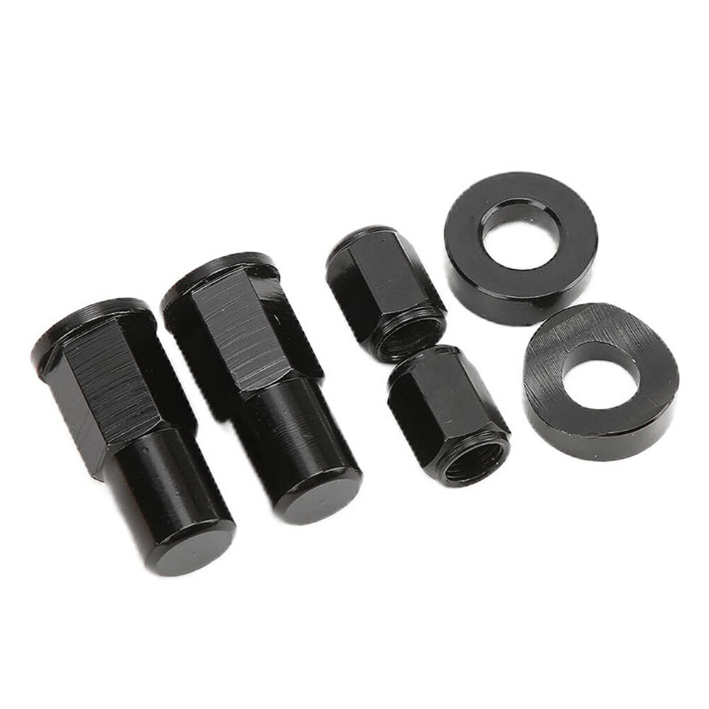 Universal Motorcycle Rim Lock Nuts Spacer Kit Tire Valve Stem Caps