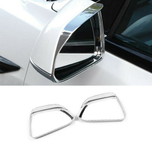 for Tesla for Model Y 2020-2023 ABS Chrome Rear View Mirror Rain Eyebrow Trim Guard
