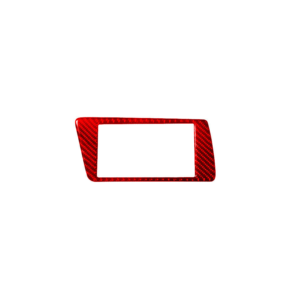 Red Carbon Fiber Central Control Display Panel for Audi Q5 2009-2017