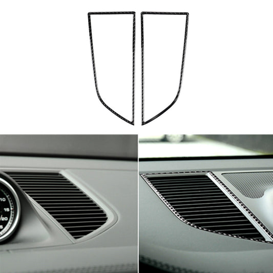 Carbon Fiber Dashboard Air Vent Outlet Cover Trim for Porsche Macan 2014-2019