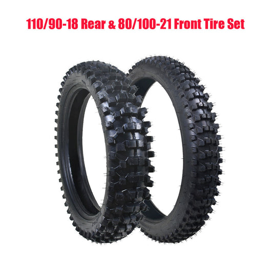 Front and rear tire tubing 80/100-21, 110/90-18, suitable for Yamaha YZ125, 250, 450, and for Honda CRF250.