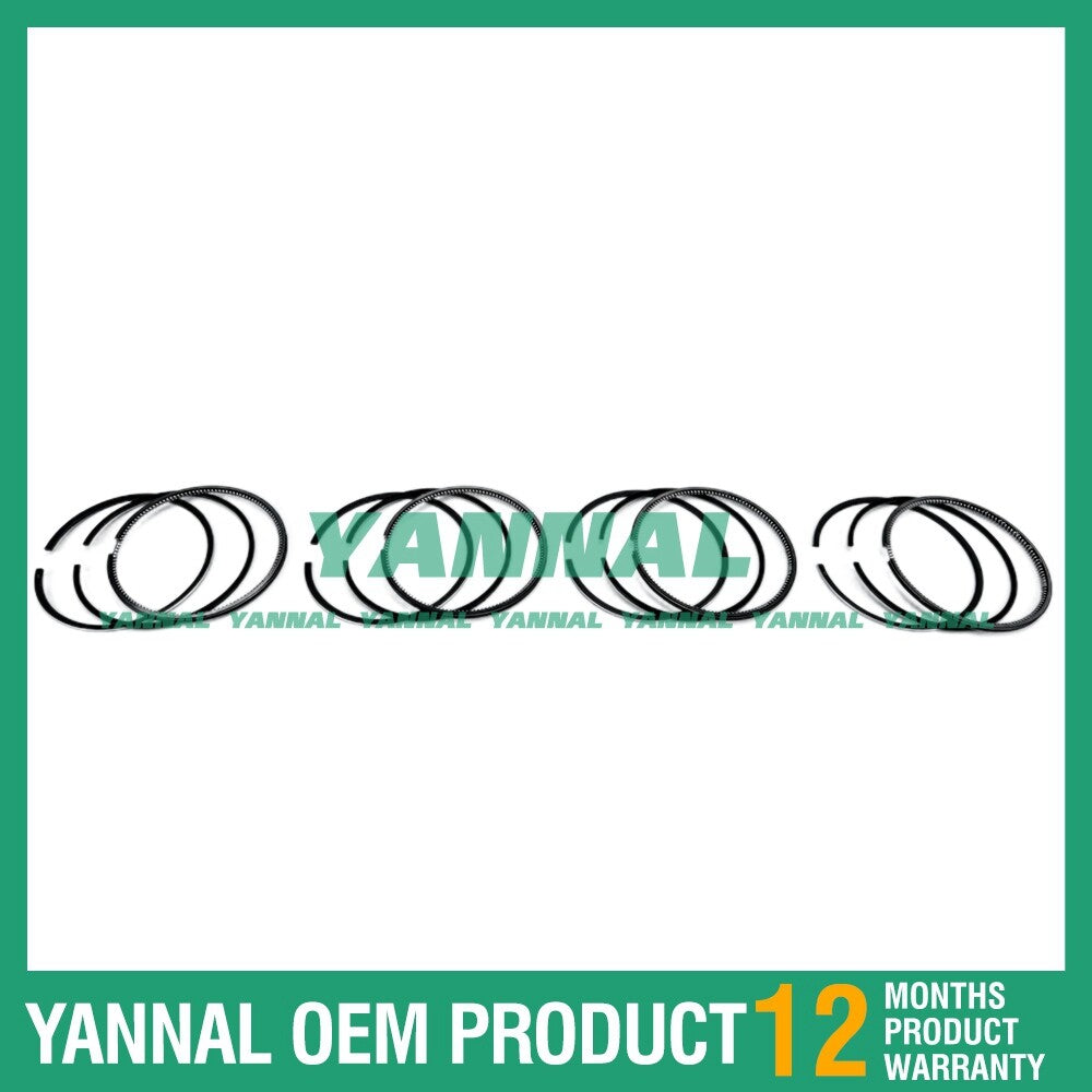 4 new 1104D-44TA Piston Ring Kit STD for Perkins M 1700 C Series 2 Excavator