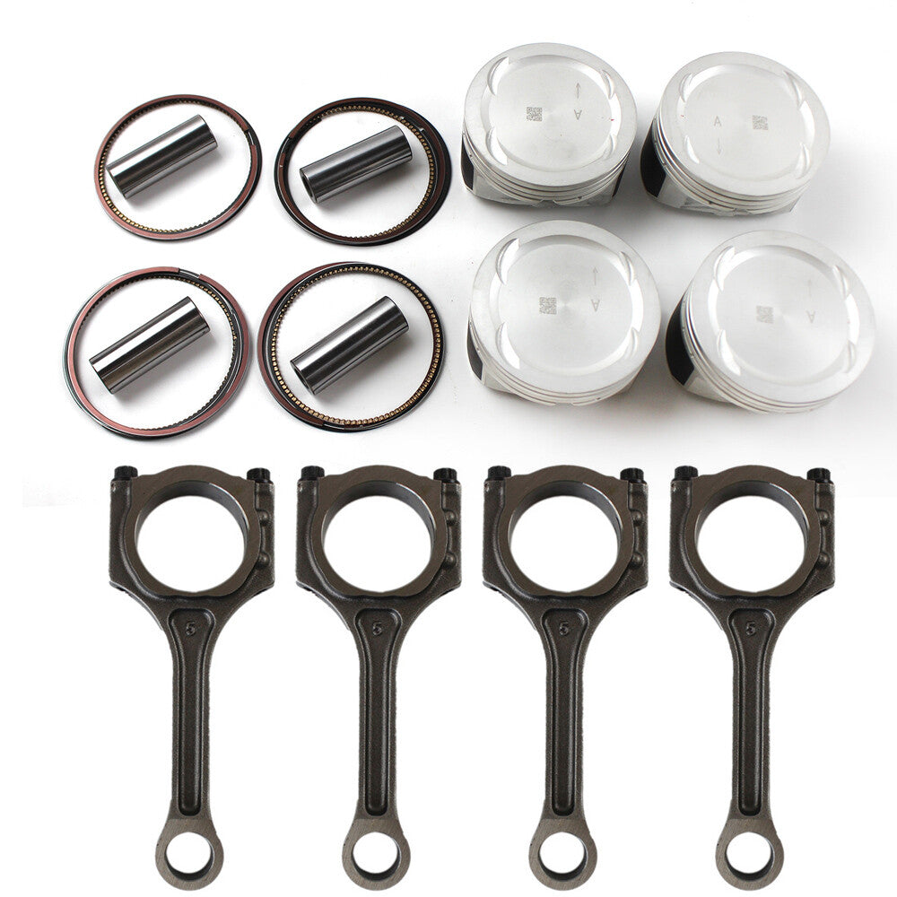 4x Connecting Rod Piston Kit For 2011-2019 for Hyundai Sonata Sorento Optima 2.4L