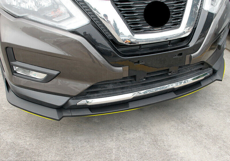 for Nissan Rogue 2017-2020 Matte Black Front Bumper Lip Spoiler Bodykit Guard 3x