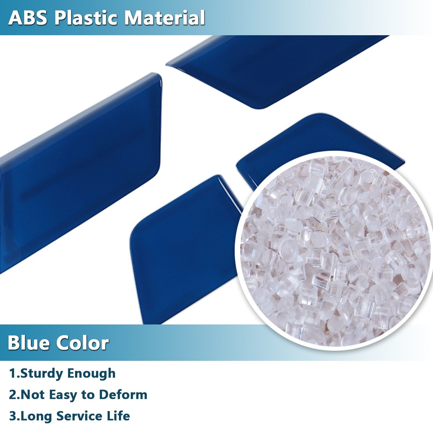 4PCS Blue Front Rear Inner Door Panel Cover Trim for Ford F150 2021 2022 2023