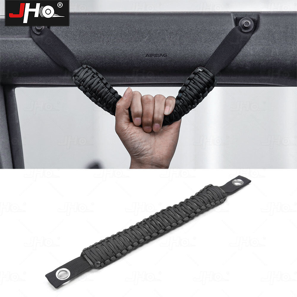 2021-2024 for Ford Bronco Roll Bar Grab Handles Black Oxford Leather Heavy-Duty