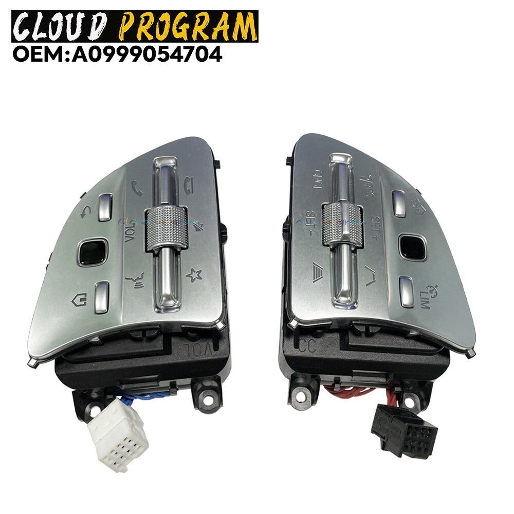1 pair Steering wheel switch A0999054704 for 2019-2022 for Mercedes-Benz