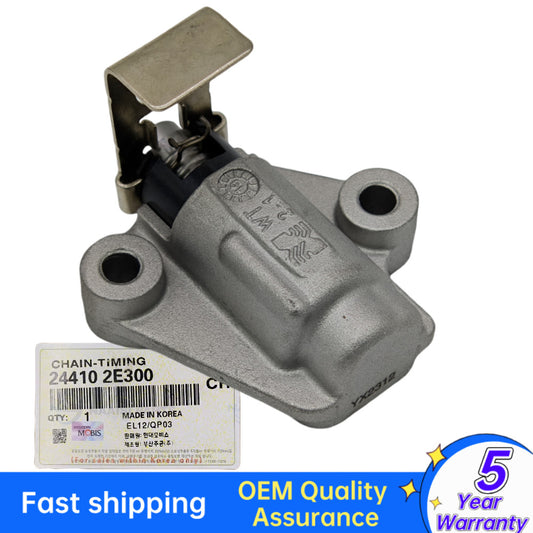 The timed chain tensioner is suitable for HYUNDAI for Tucson for Elantra and for Kia Forte 1.8L and 2.0L models. (24410E300-)