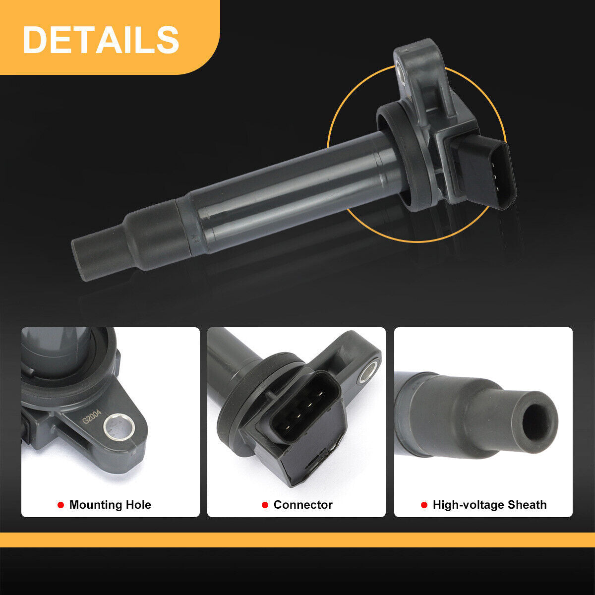 4PCS Engine Ignition Coil 90919-02230400 for Toyota for Lexus V8 4.3L 4.7L 5.7L