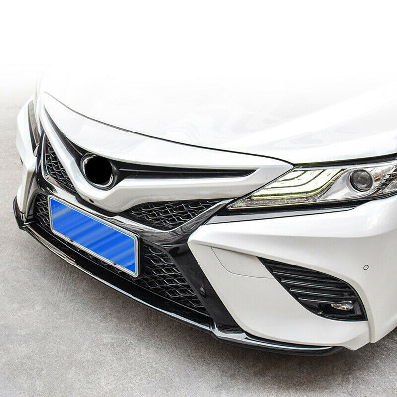 for Toyota for Camry SE XSE 2018-2020 Glossy Black Front Bumper Moulding Cover Trim