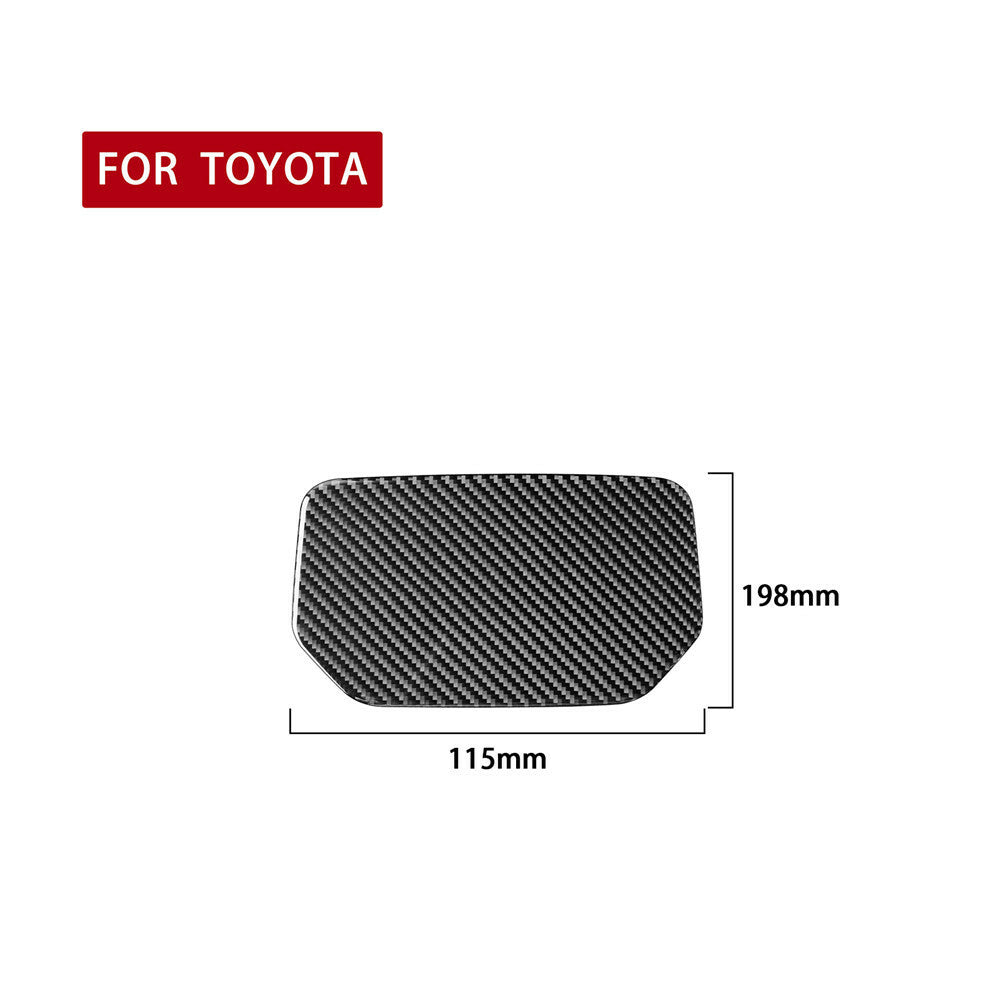 Carbon Fiber Dashboard Storage Box Slot Mat Panel Trim for T@yota Tundr@ 2014-21