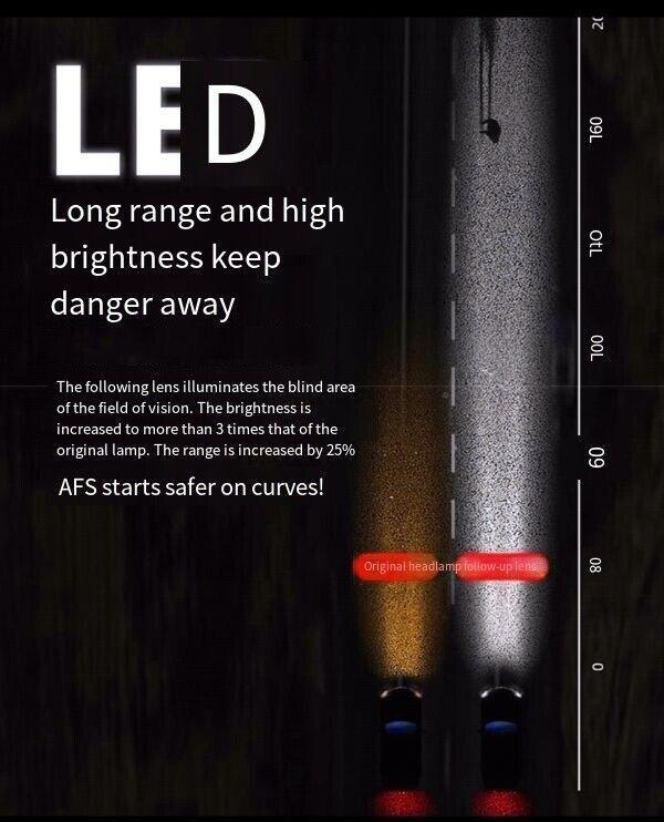 AFS LED Dual Projector Lens Follow Up Steering Laser Lens Module Corner Assist