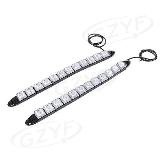 2¡Á12 LED 12W Flexible DRL Daytime Running Driving Light Fog Lamp White