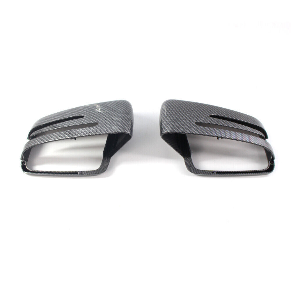Carbon Fiber Side Mirror Cover Cap Add On Fit for Benz W204 W212 W218 W176 W221