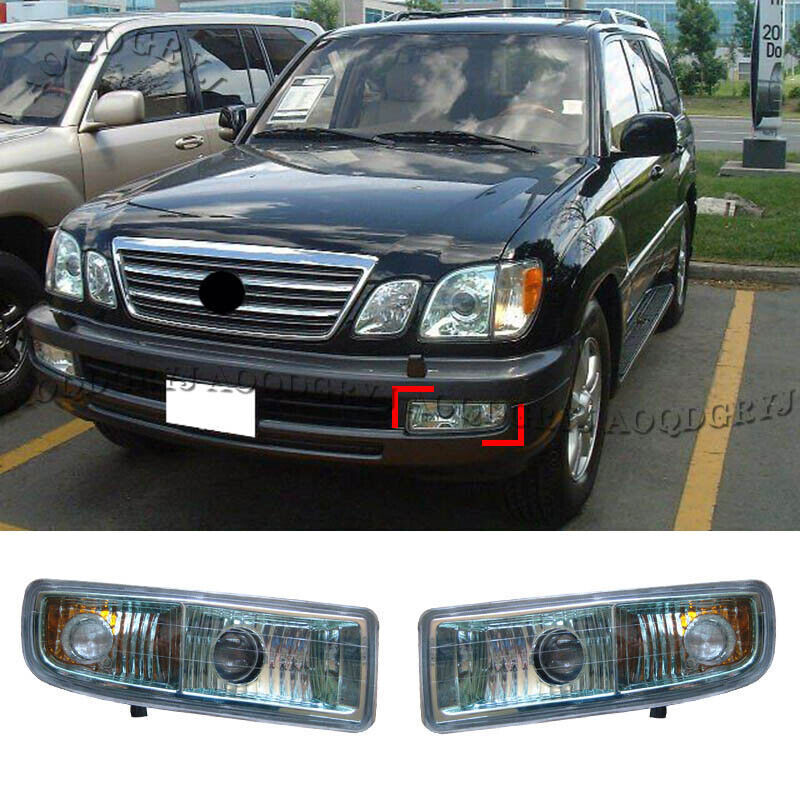 Front Bumper Fog Light Driving Lamp Housing Replace kit for LEXUS LX470 2003-07